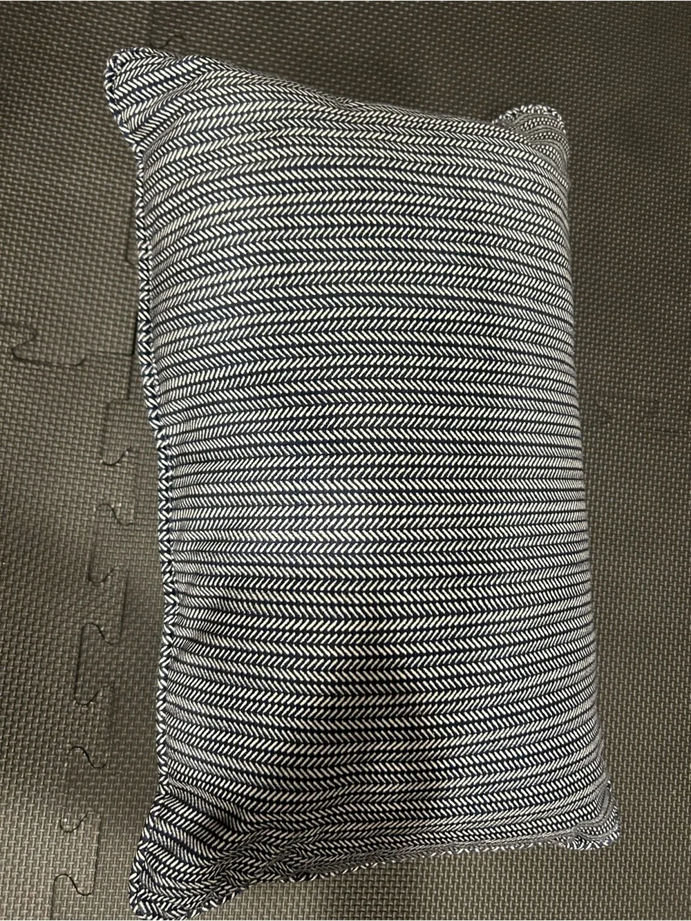 Target Navy Velvet Holiday Pillow with Gold Script